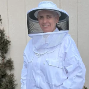 Hooded Beekeeping Jacket with Round Veil